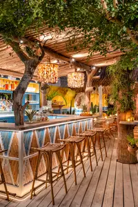 The Coco Café in the evening