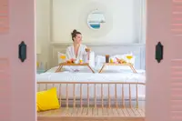 Breakfast in bed from The Coco Café at Boardwalk Boutique Hotel Aruba