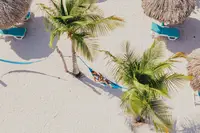 Boardwalk Boutique Hotel Aruba hammock at Beach area on Palm Beach Aruba